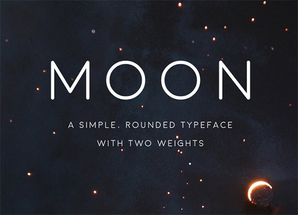 英文字体 Moon