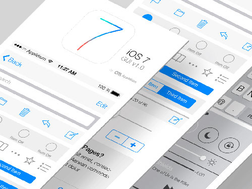 UI设计素：材show_ios7_gui