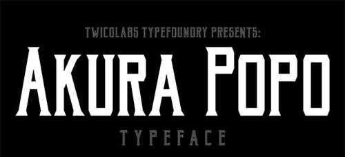 akurapopo 字体下载