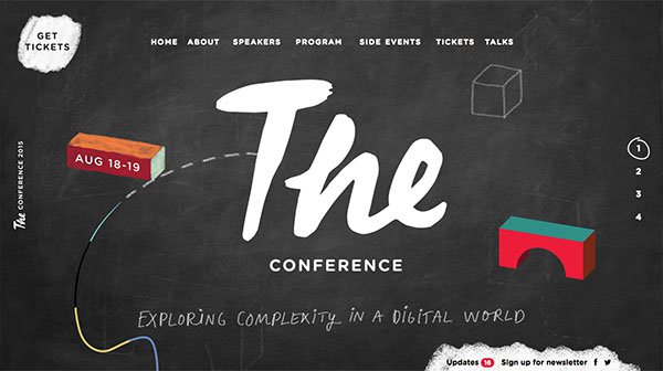 网页设计欣赏：THE CONFERENCE 2015