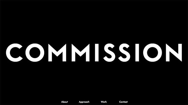 网页设计欣赏：Commission Studio