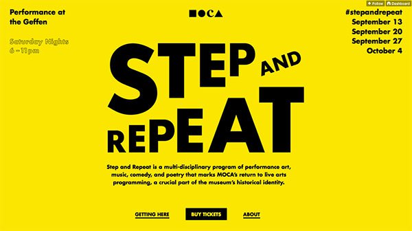 网页设计欣赏：Step and Repeat