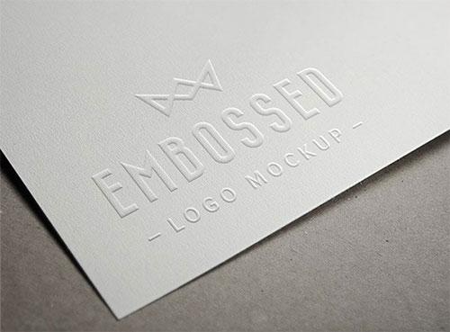 Embossed Paper LOGO素材