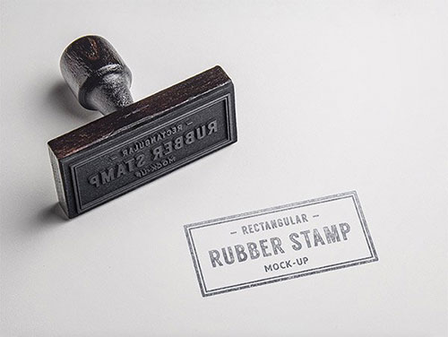 Rubber 印章 LOGO PSD 模板