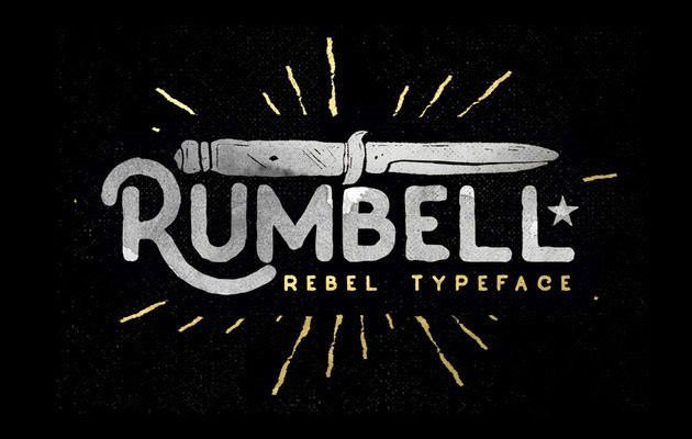 英文字体 rumbell_thumb