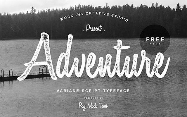 英文字体 Variane-Script-font
