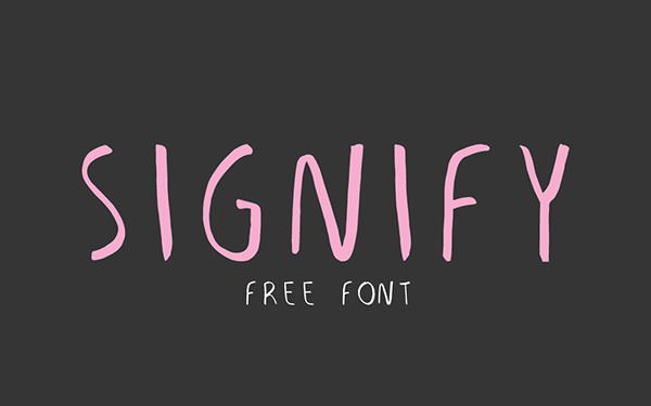 英文字体 signify-font