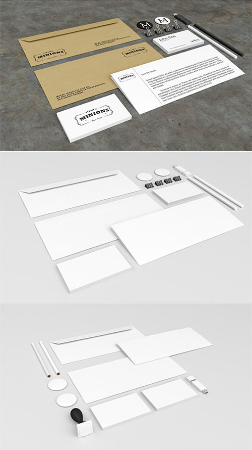 Free Corporate Stationery PSD Mockups