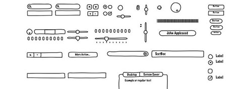 OS X GuiToolkits wireframe mockup free template