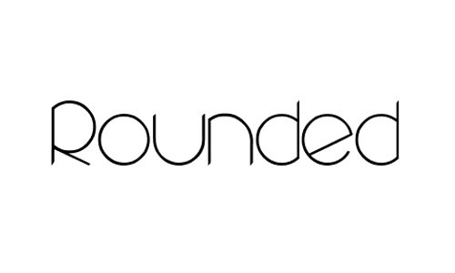 rounded font