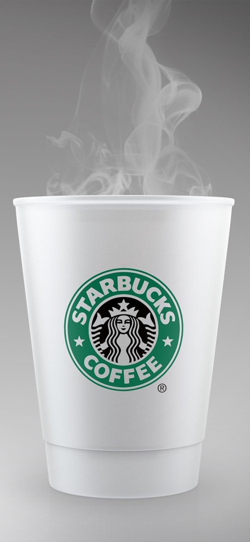 STARBUCKS Style Coffee Cup Mockup Free PSD 展示模板
