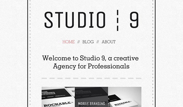 Studio 9 免费网站模板下载