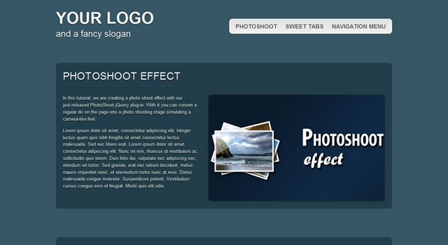 CSS3 & HTML5 One-Page Website Template