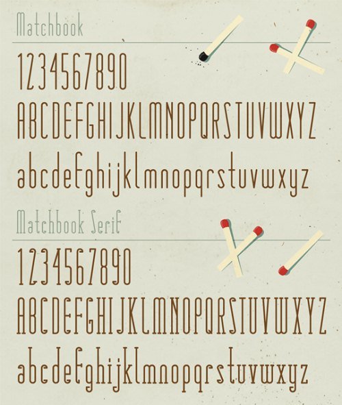 Match2 in 25 New Free High-Quality Fonts