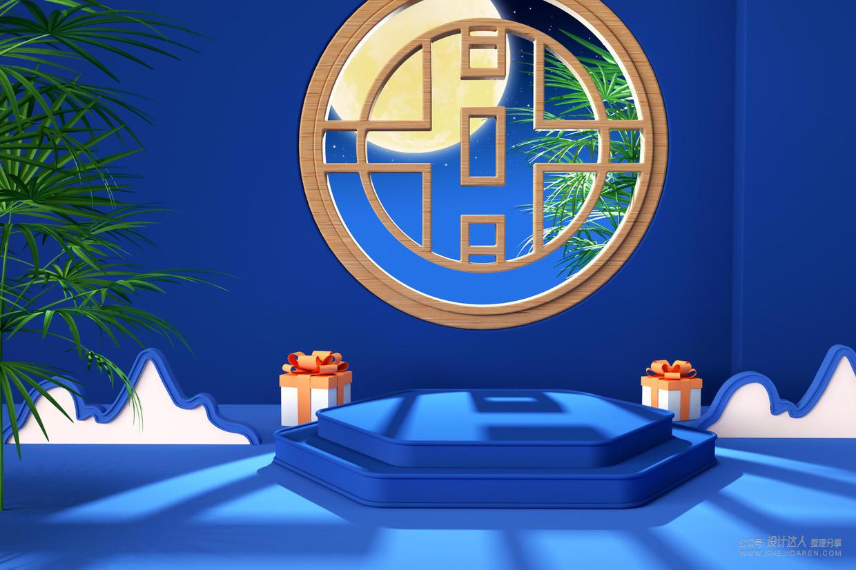 110套高质量的国潮C4D场景模型