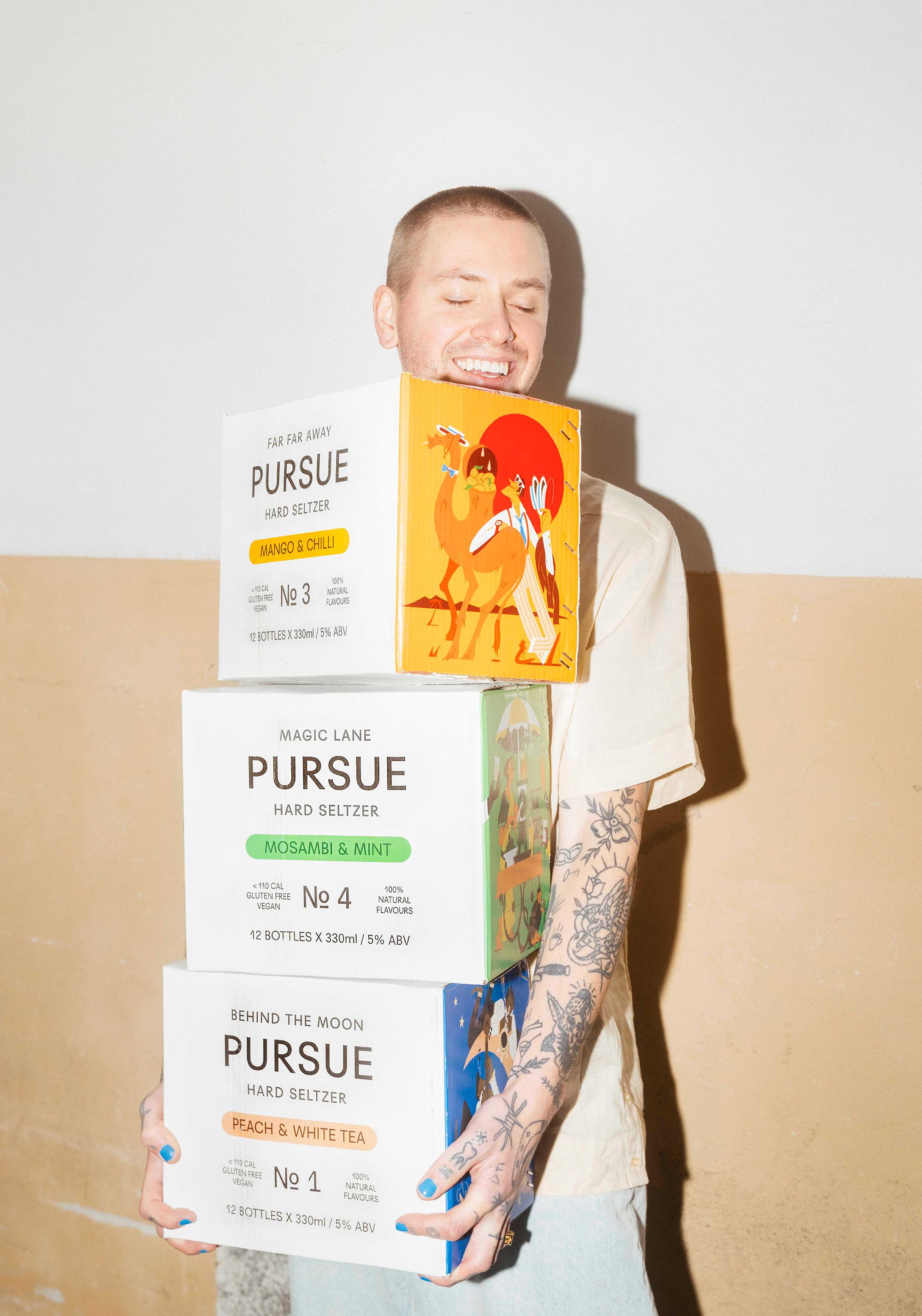 Pursue 苏打水包装设计