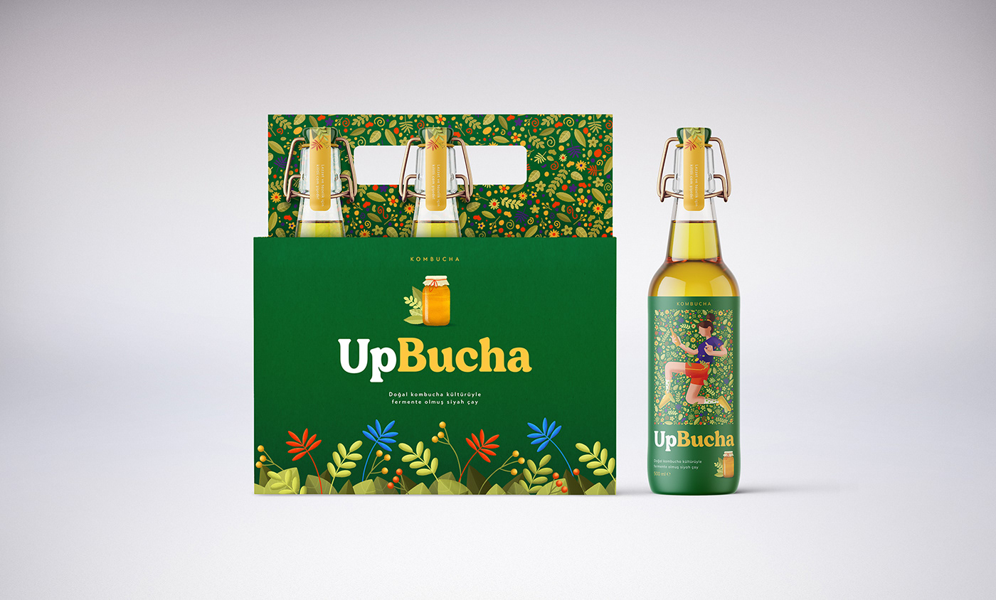 UpBucha饮料品牌包装设计